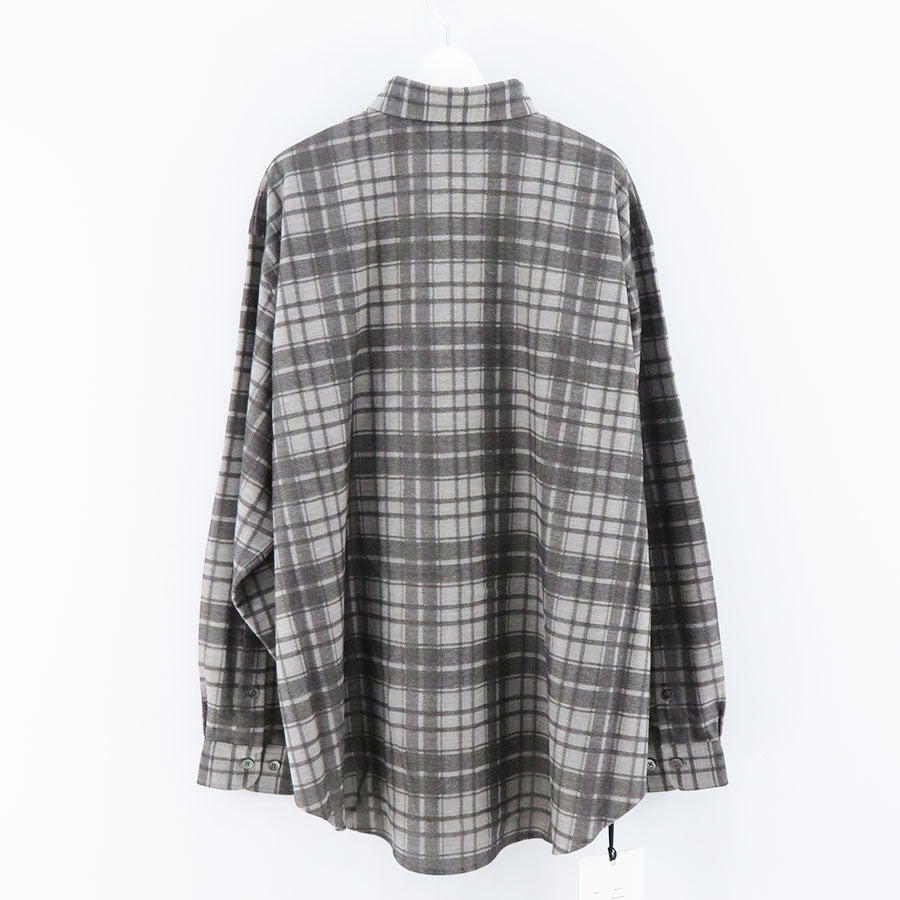 【KANEMASA PHIL./カネマサフィル】<br>Check Jersey Shirt <br>KM23A-012