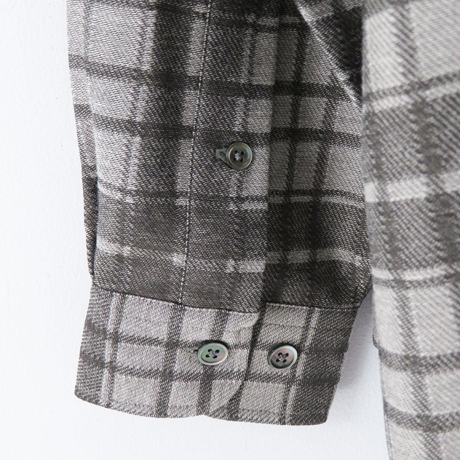 【KANEMASA PHIL./カネマサフィル】<br>Check Jersey Shirt <br>KM23A-012