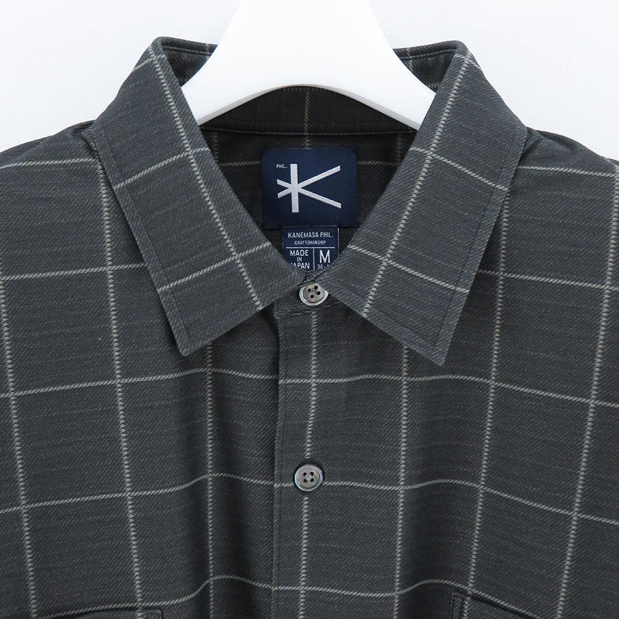 KANEMASA PHIL./カネマサフィル】Check Jersey Shirt KM23A-012の通販