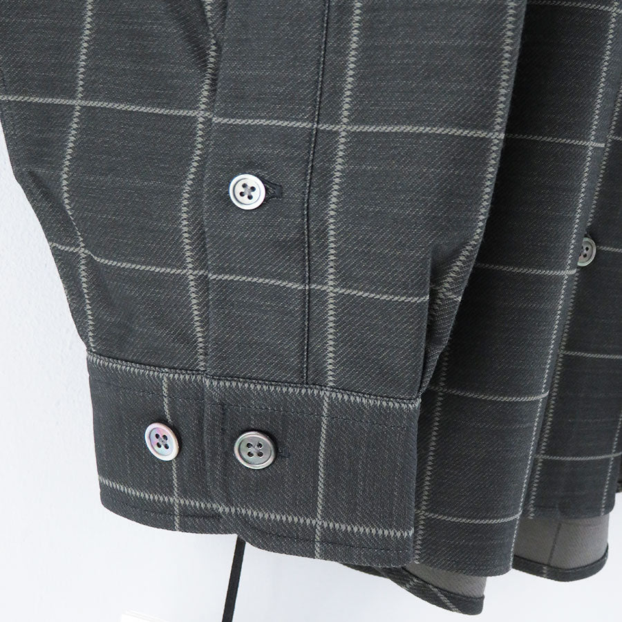 【KANEMASA PHIL./カネマサフィル】<br>Check Jersey Shirt <br>KM23A-012