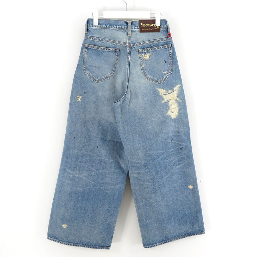 M A S U/エムエーエスユー】MB BAGGY JEANS ANGEL DAMAGE B26U6PL003の