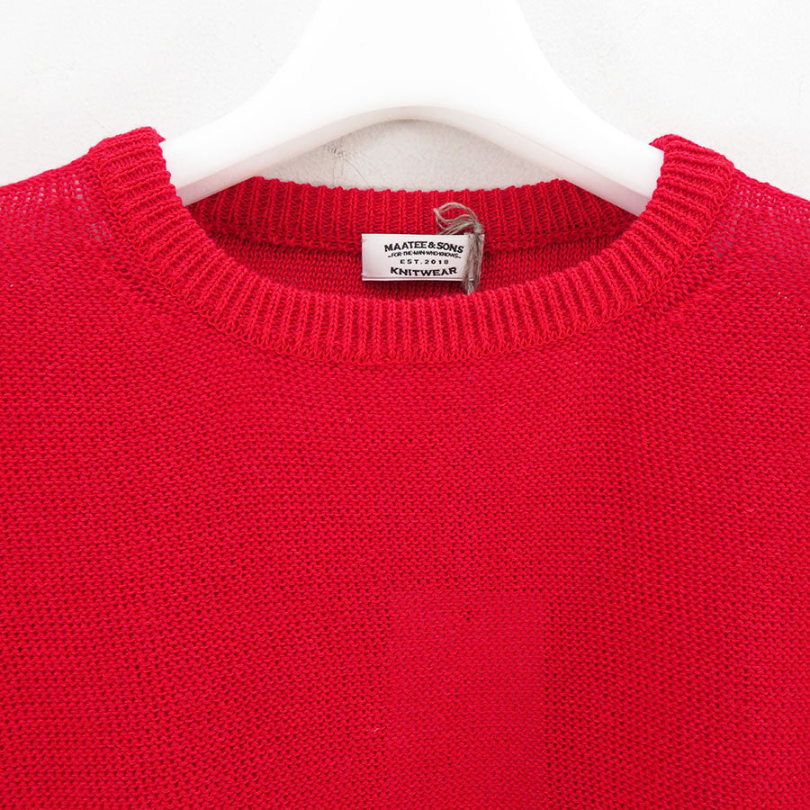 MAATEE&SONS/マーティーアンドサンズ】強撚LINENひょっとこ C/N SWEATER MT4103-0102の通販 「ONENESS  ONLINE STORE」