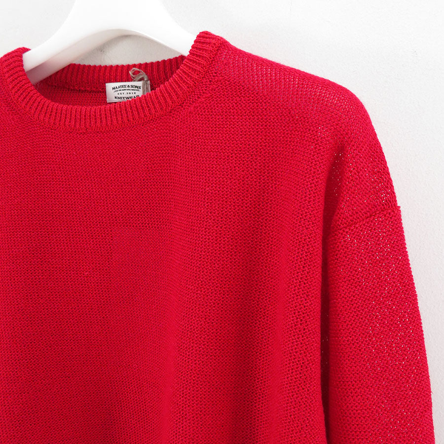 MAATEE&SONS/マーティーアンドサンズ】強撚LINENひょっとこ C/N SWEATER MT4103-0102の通販 「ONENESS  ONLINE STORE」