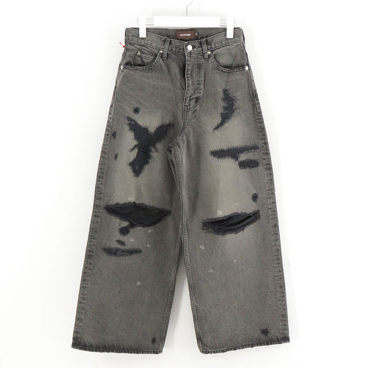 【MASU】26ss MB BAGGY JEANS ANGEL DAMAGE MASU SS26 MB BAGGY JEANS ANGEL DAMAGE / BLK - NUBIAN