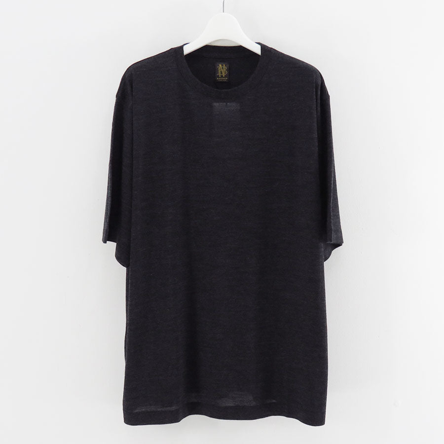 【BATONER/バトナー】<br>WOOL CREW NECK T-SHIRT <br>BN-25FM-009