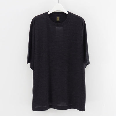 【BATONER/バトナー】<br>WOOL CREW NECK T-SHIRT <br>BN-25FM-009