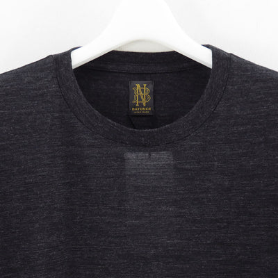 【BATONER/バトナー】<br>WOOL CREW NECK T-SHIRT <br>BN-25FM-009