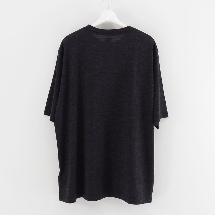 【BATONER/バトナー】<br>WOOL CREW NECK T-SHIRT <br>BN-25FM-009