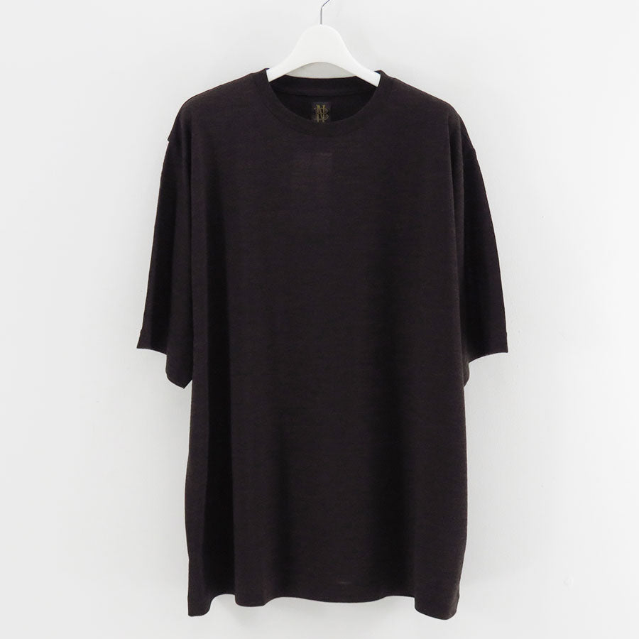 【BATONER/バトナー】<br>WOOL CREW NECK T-SHIRT <br>BN-25FM-009