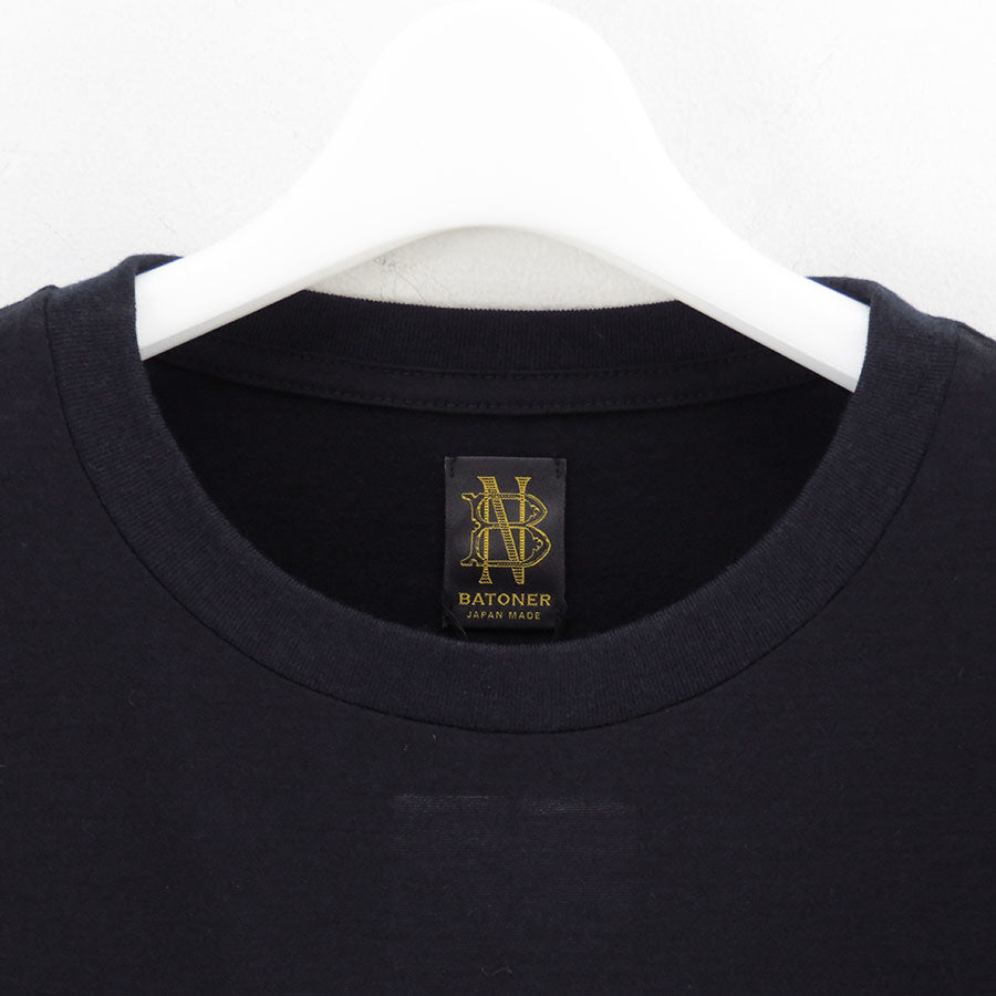 【BATONER/バトナー】<br>WOOL CREW NECK T-SHIRT <br>BN-25FM-009