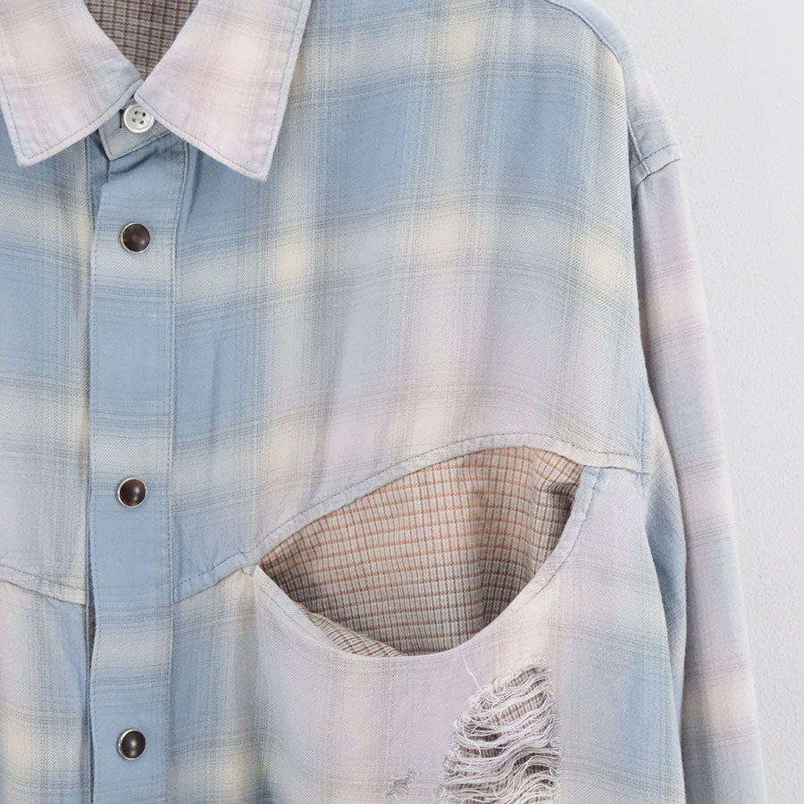 KHOKI/コッキ】Vintage-effect shirt 25ss-b-01の通販 「ONENESS 