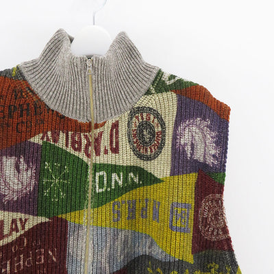 【The DUFFER N NEPHEWS/ザ・ダファー・アンド・ネフューズ】<br>SACRED/セイクレッド (ドライバーズベスト-ペナントプリント) <br>DN-0802K1