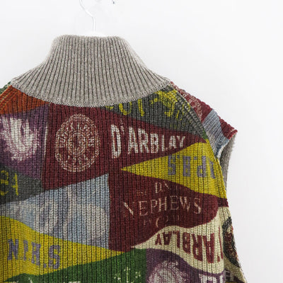 【The DUFFER N NEPHEWS/ザ・ダファー・アンド・ネフューズ】<br>SACRED/セイクレッド (ドライバーズベスト-ペナントプリント) <br>DN-0802K1