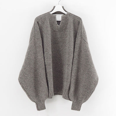 【nonnotte/ノノット】<br>Draping Extra Over C/N Pullover <br>N-25A-001