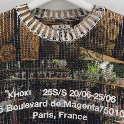 【KHOKI/コッキ】<br>Collage printed knit <br>25ss-k-03