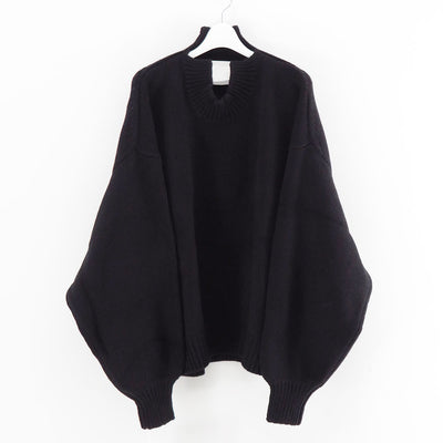【nonnotte/ノノット】<br>Draping Extra Over C/N Pullover <br>N-25A-001
