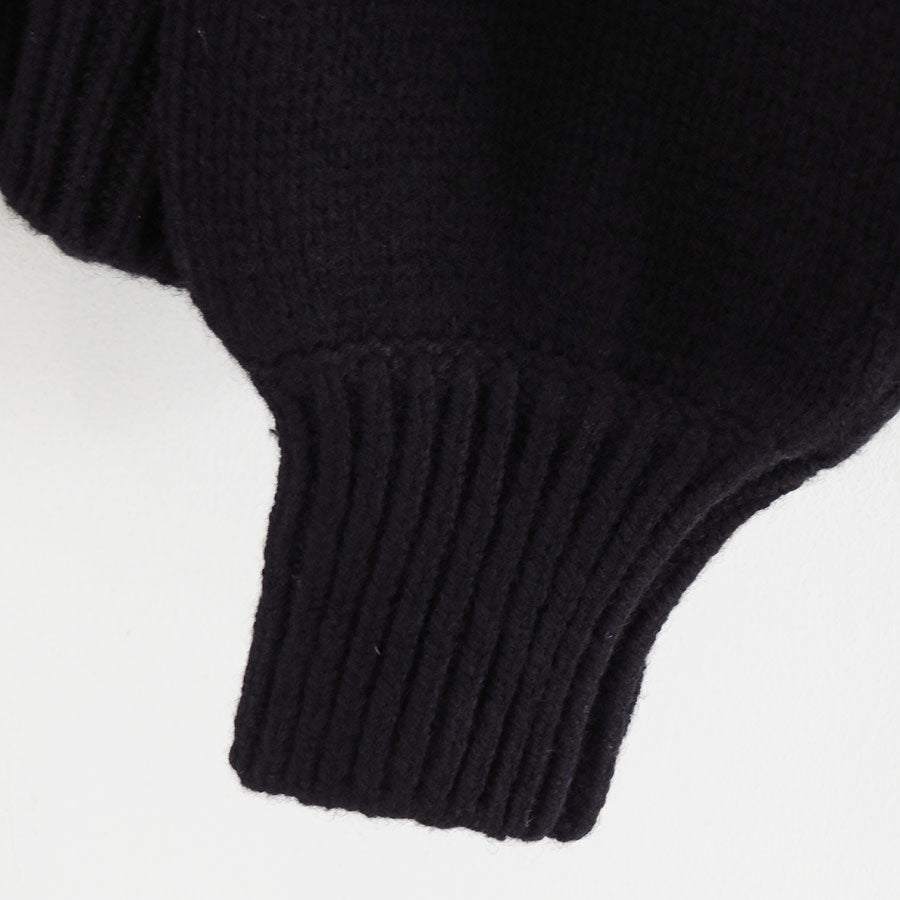 【nonnotte/ノノット】<br>Draping Extra Over C/N Pullover <br>N-25A-001