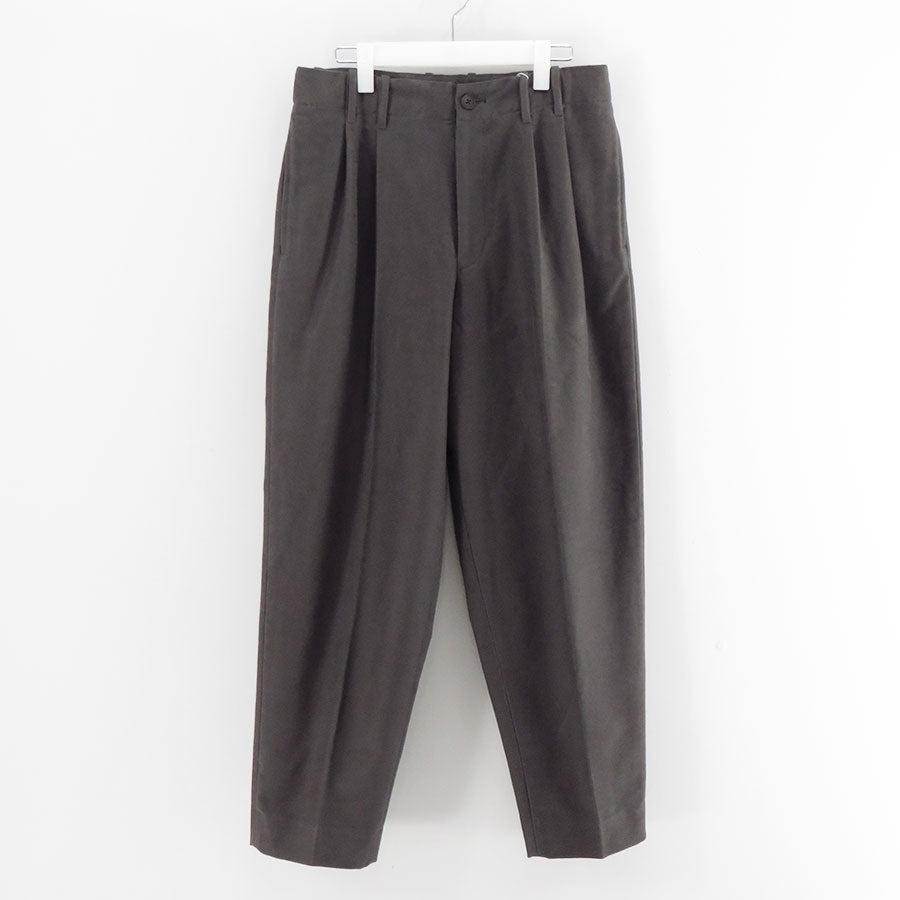 【nonnotte/ノノット】<br>2-Tuck Wide Tapered Trousers <br>N-25A-013