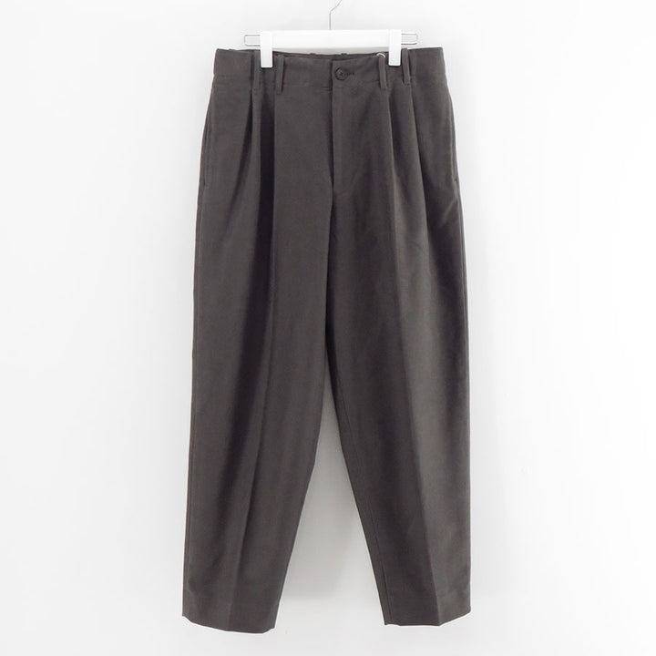 最終nonnotte 2-Tuck Wide Tapered Trousers nonnotte/ノノット】2-Tuck Wide Tapered Trousers N-25A-013の