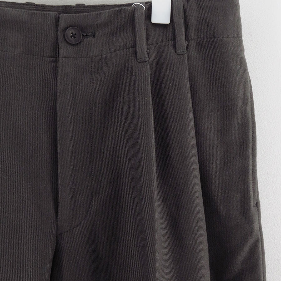 【nonnotte/ノノット】<br>2-Tuck Wide Tapered Trousers <br>N-25A-013