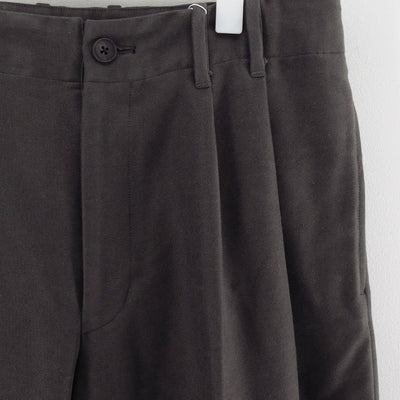 【nonnotte/ノノット】<br>2-Tuck Wide Tapered Trousers <br>N-25A-013