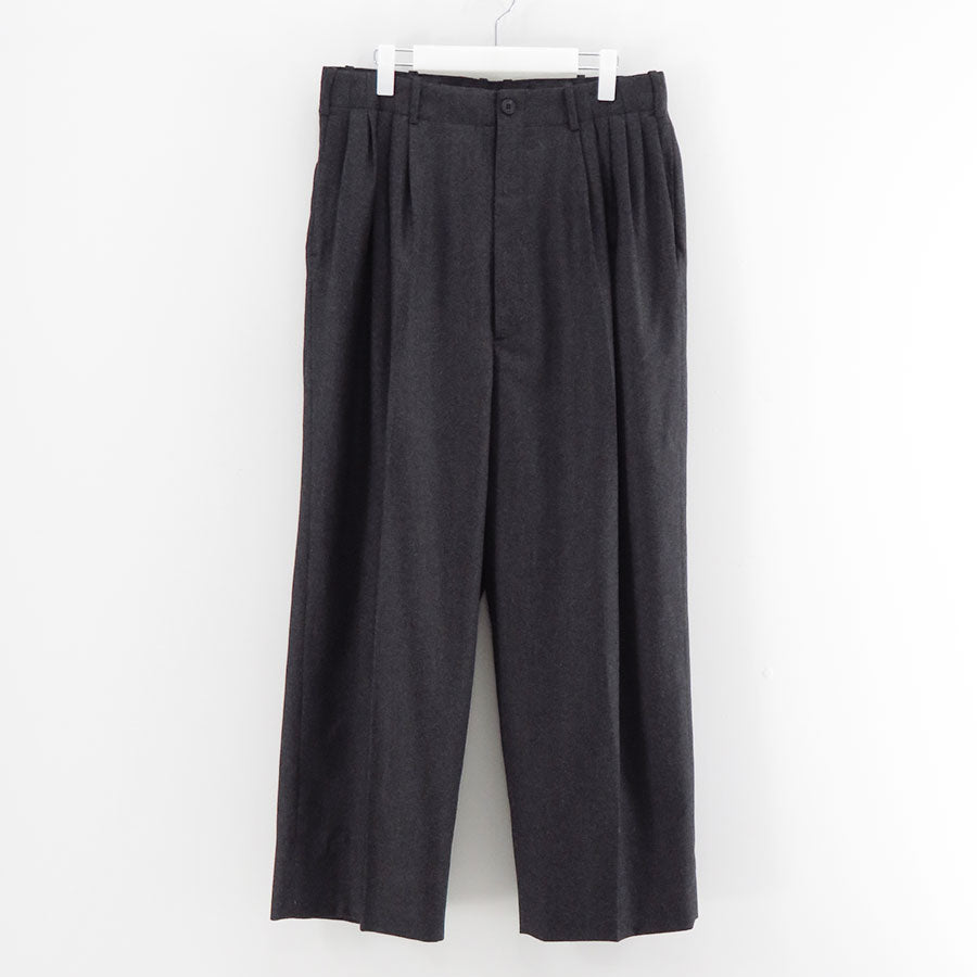 【nonnotte/ノノット】<br>Draping 5-Tuck Wide Trousers <br>N-25A-038