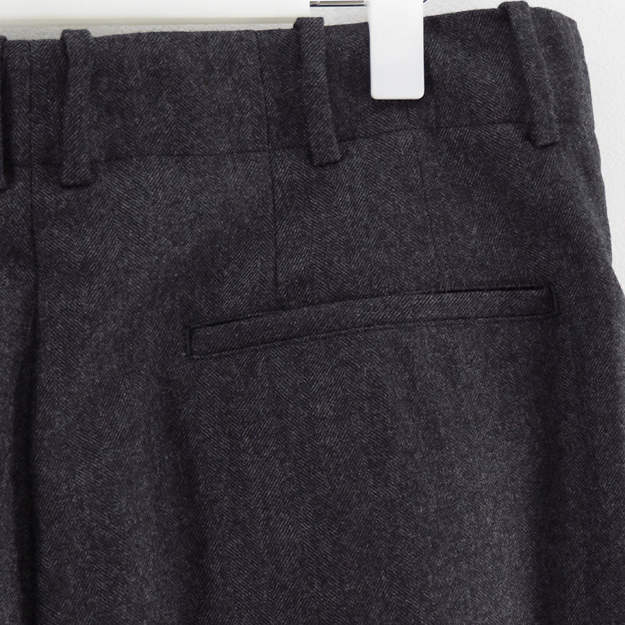 【nonnotte/ノノット】<br>Draping 5-Tuck Wide Trousers <br>N-25A-038