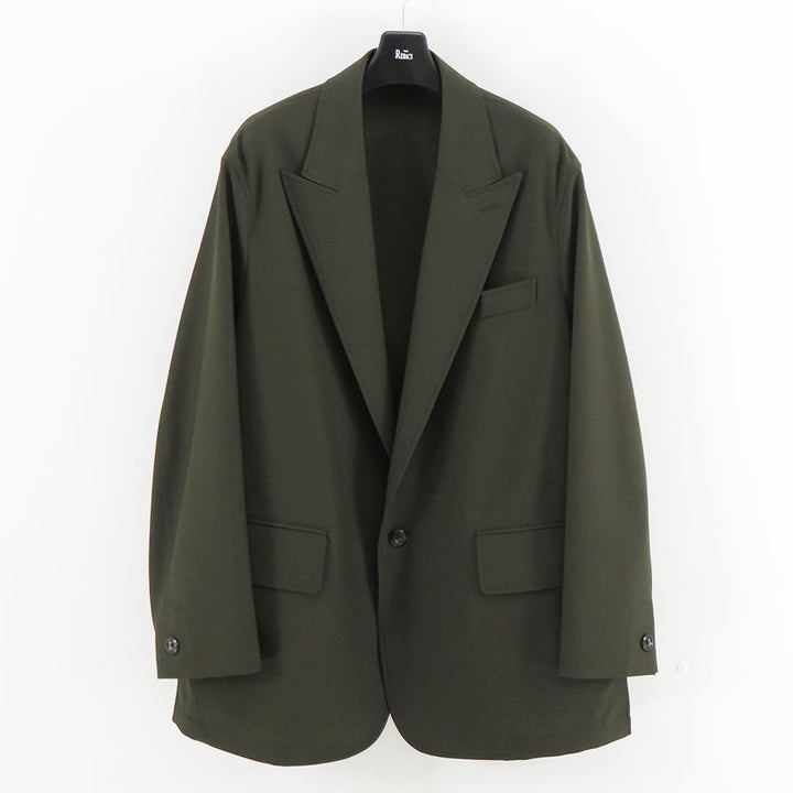 【H】THE RERACS ザ リラクス ノーカラー ウール ジャケット 46 IMG_7556_fcc9be22-30df-4420-
