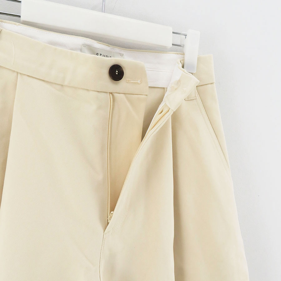 Deep Pleat Volume Pant(SORTE) TAN(BEIGE)