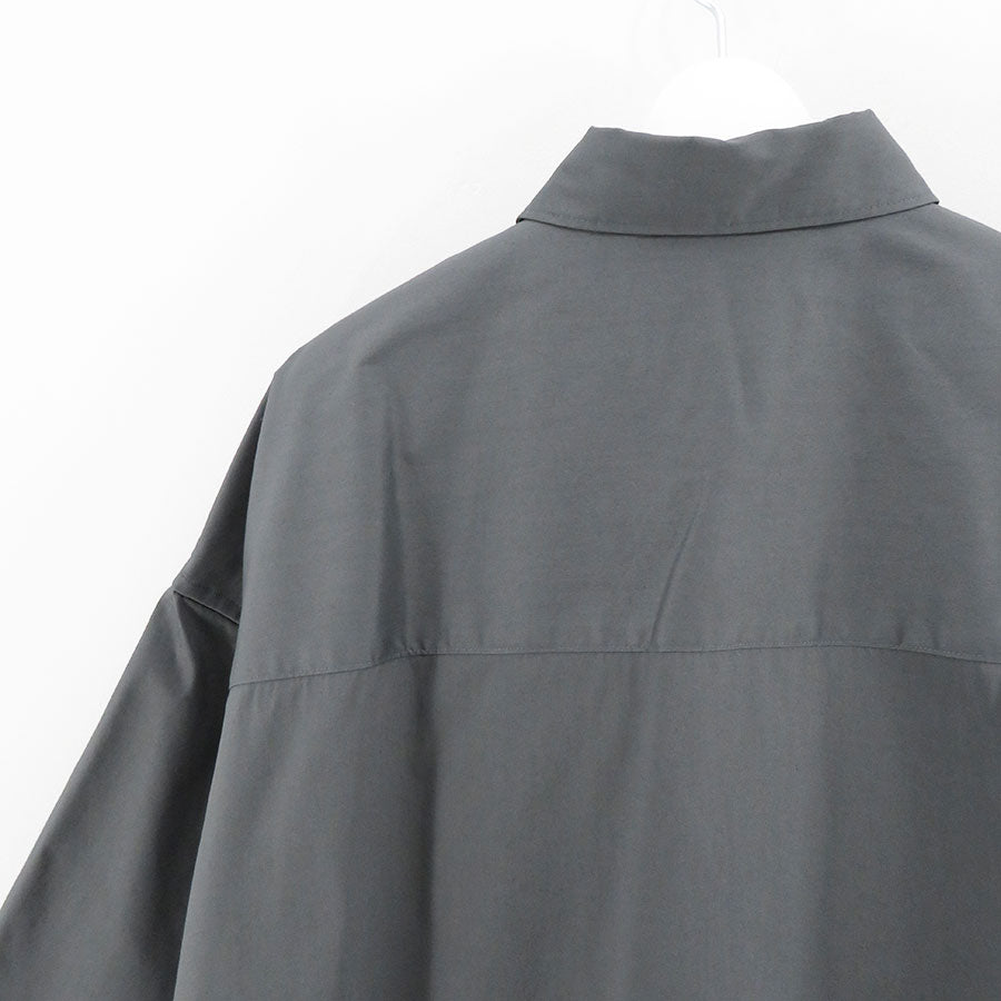 【Graphpaper/グラフペーパー】<br>Solotex Twill S/S Oversized Box Shirt <br>GM241-50291B