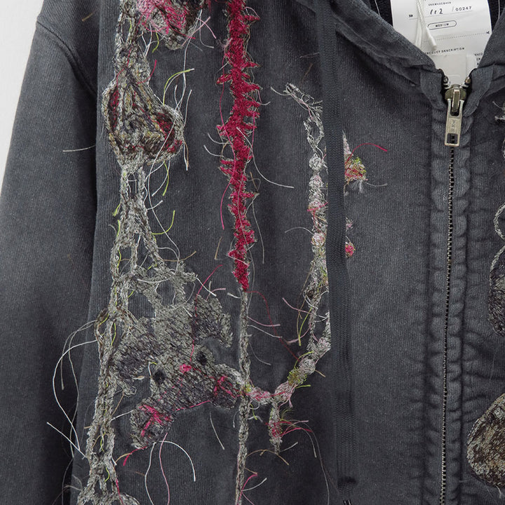 doublet/ダブレット】EMBROIDERED CHAIN ZIP-UP HOODIE 25AW43CS405の