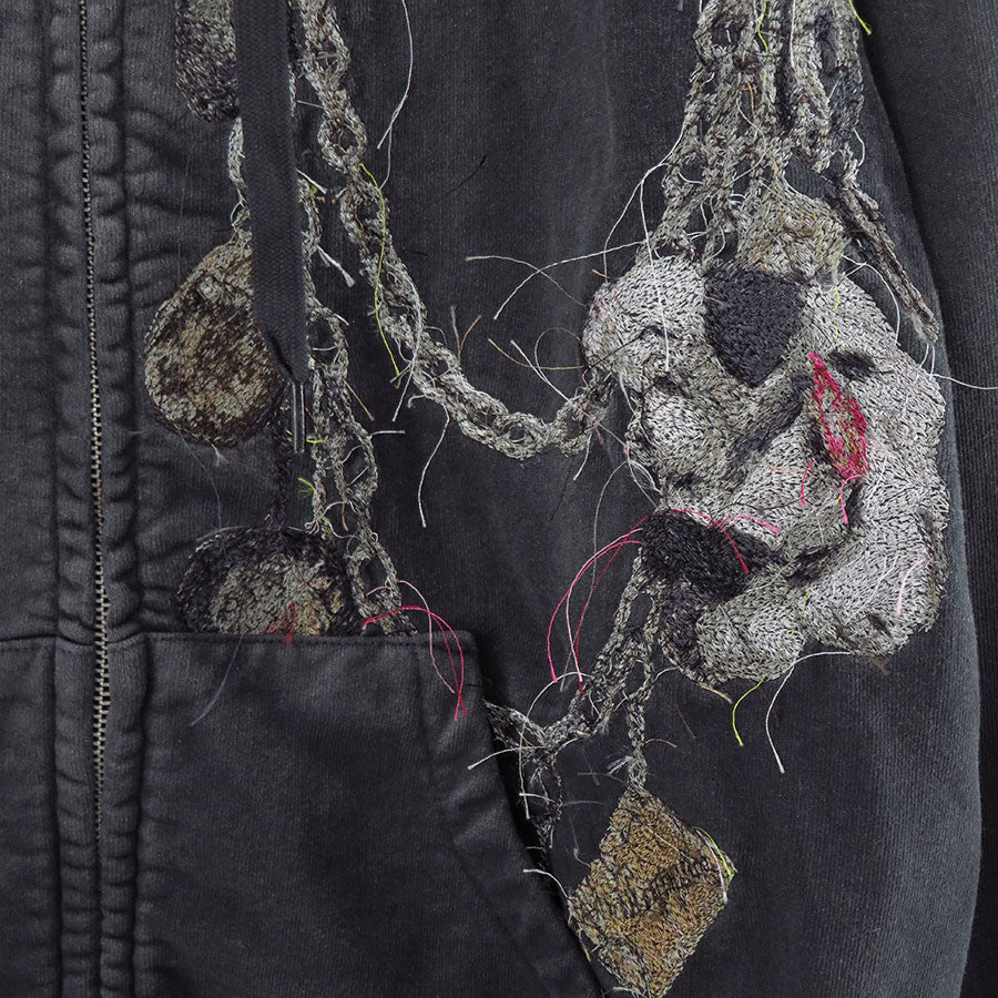 【doublet/ダブレット】<br>EMBROIDERED CHAIN ZIP-UP HOODIE <br/>25AW43CS405