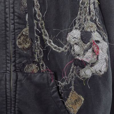 【doublet/ダブレット】<br>EMBROIDERED CHAIN ZIP-UP HOODIE <br/>25AW43CS405