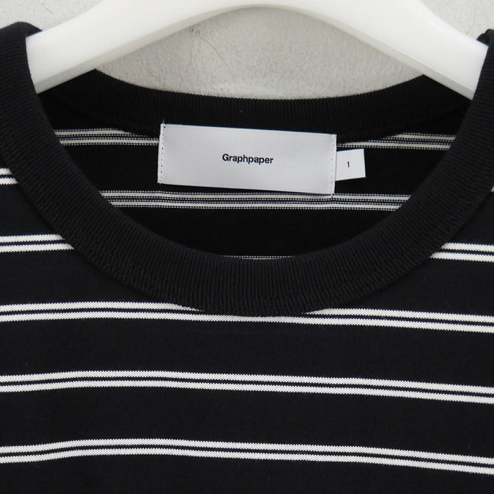 Graphpaper/グラフペーパー】Tri Spun Border S/S Tee GU263-70140Bの