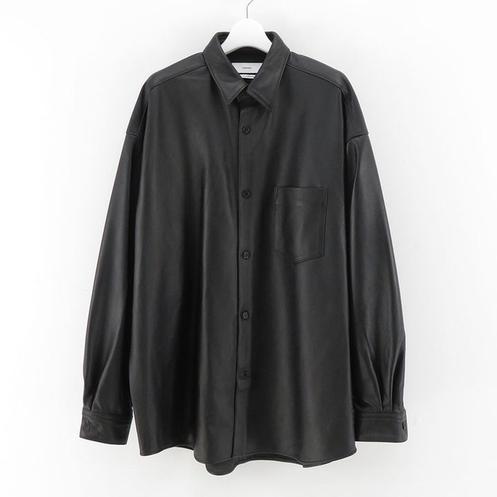 【Graphpaper/グラフペーパー】Sheep Leather Oversized Shirt GM233-50048の通販 「ONENESS  ONLINE STORE」