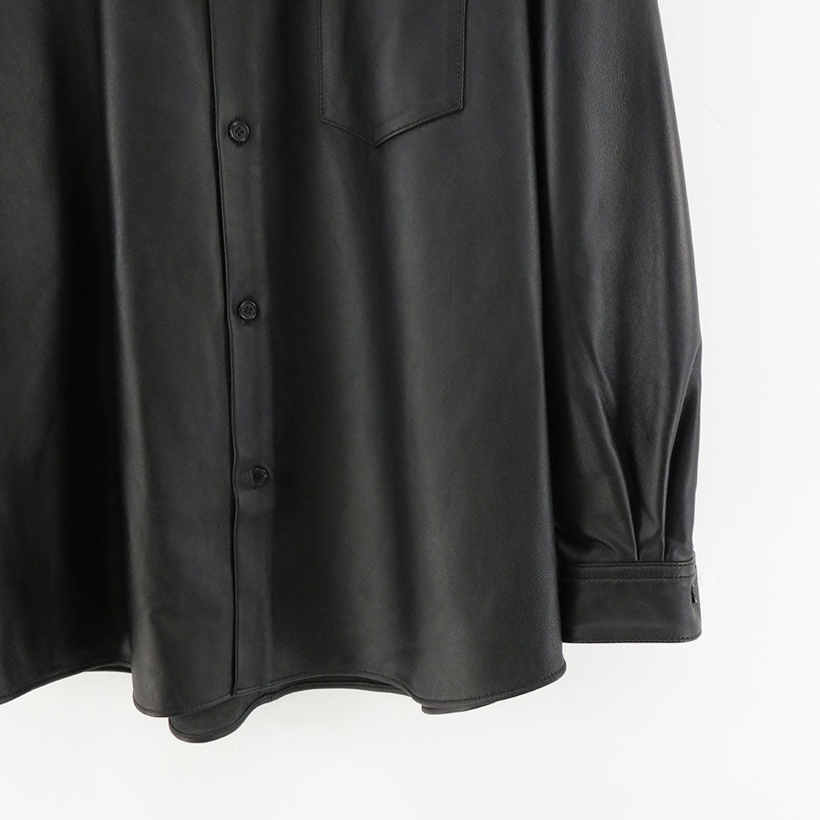 Graphpaper/グラフペーパー】Sheep Leather Oversized Shirt GM233-50048の通販 「ONENESS  ONLINE STORE」