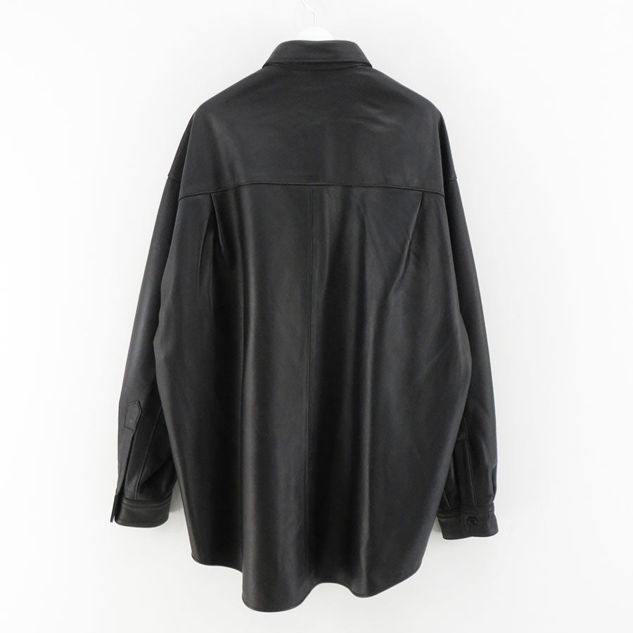 Graphpaper/グラフペーパー】Sheep Leather Oversized Shirt GM233-50048の通販 「ONENESS  ONLINE STORE」