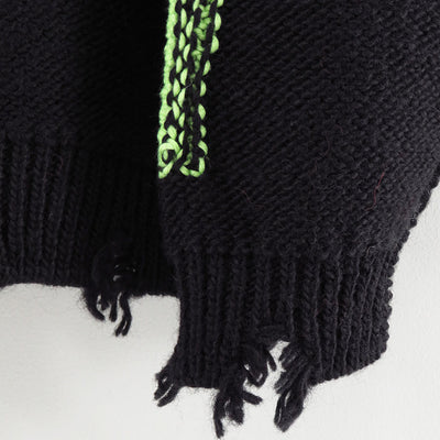 【doublet/ダブレット】<br>GLOW-IN-THE-DARK SKULL KNIT PULLOVER <br/>25AW66KN199