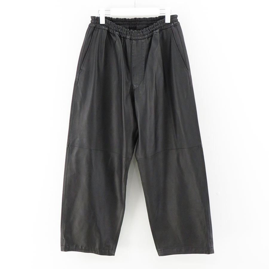 【Graphpaper/그래프 페이퍼】<br> Sheep Leather Track Pants<br> GM233-40050 