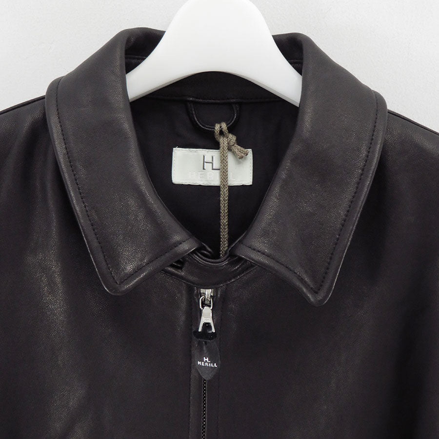 【HERILL/ヘリル】<br>Lambleather Jacket <br>25-011-HL-8060-30