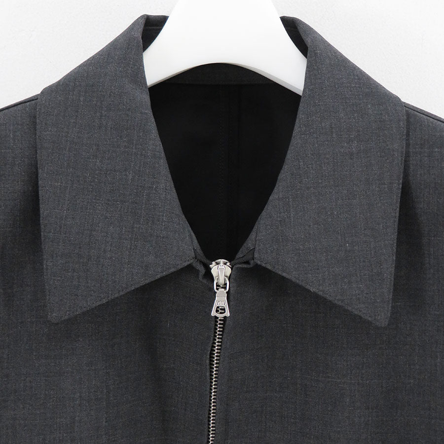 AURALEE/オーラリー】BONDED TROPICAL WOOL ZIP BLOUSON A26SB02WBの