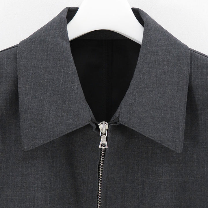 AURALEE/オーラリー】BONDED TROPICAL WOOL ZIP BLOUSON A26SB02WBの