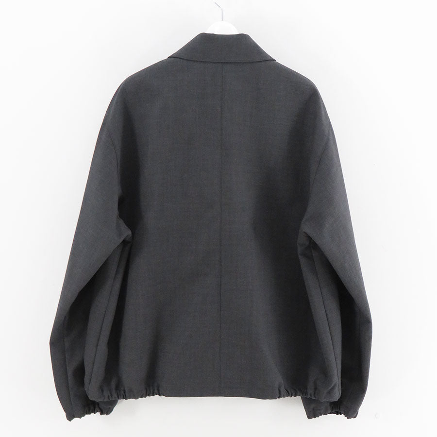 AURALEE/オーラリー】BONDED TROPICAL WOOL ZIP BLOUSON A26SB02WBの