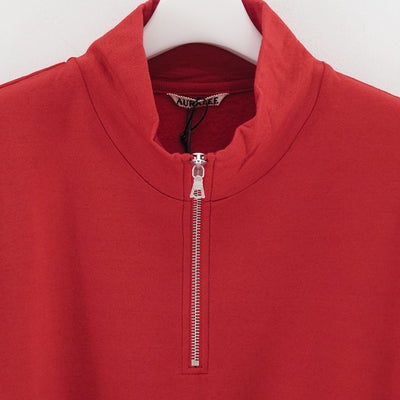 【AURALEE/オーラリー】<br>LIGHT WOOL SWEAT HALF ZIP P/O <br>A25AP01WU