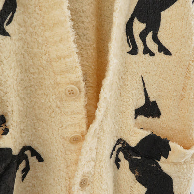 【M A S U/エムエーエスユー】<br>UNICORN GRUNGE CARDIGAN <br>MFFW-KN0123