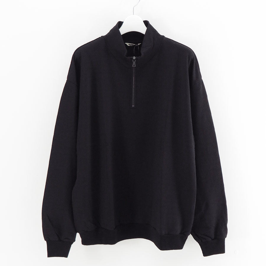 【AURALEE/オーラリー】<br>LIGHT WOOL SWEAT HALF ZIP P/O <br>A25AP01WU