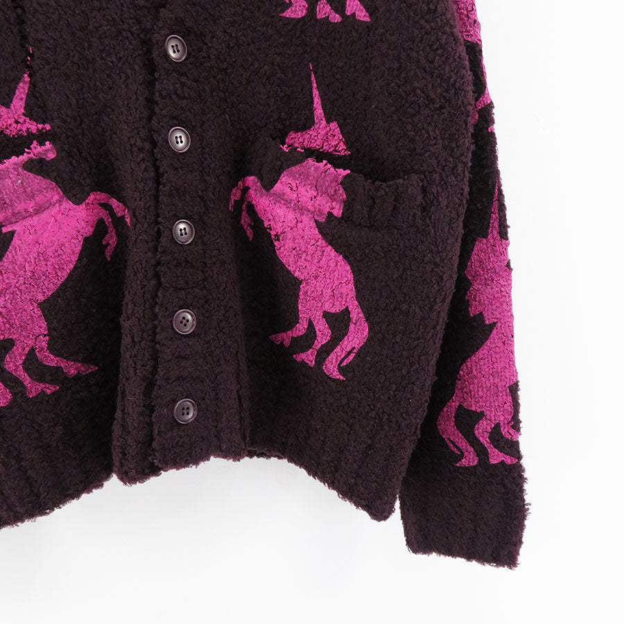 M A S U/エムエーエスユー】UNICORN GRUNGE CARDIGAN MFFW-KN0123の