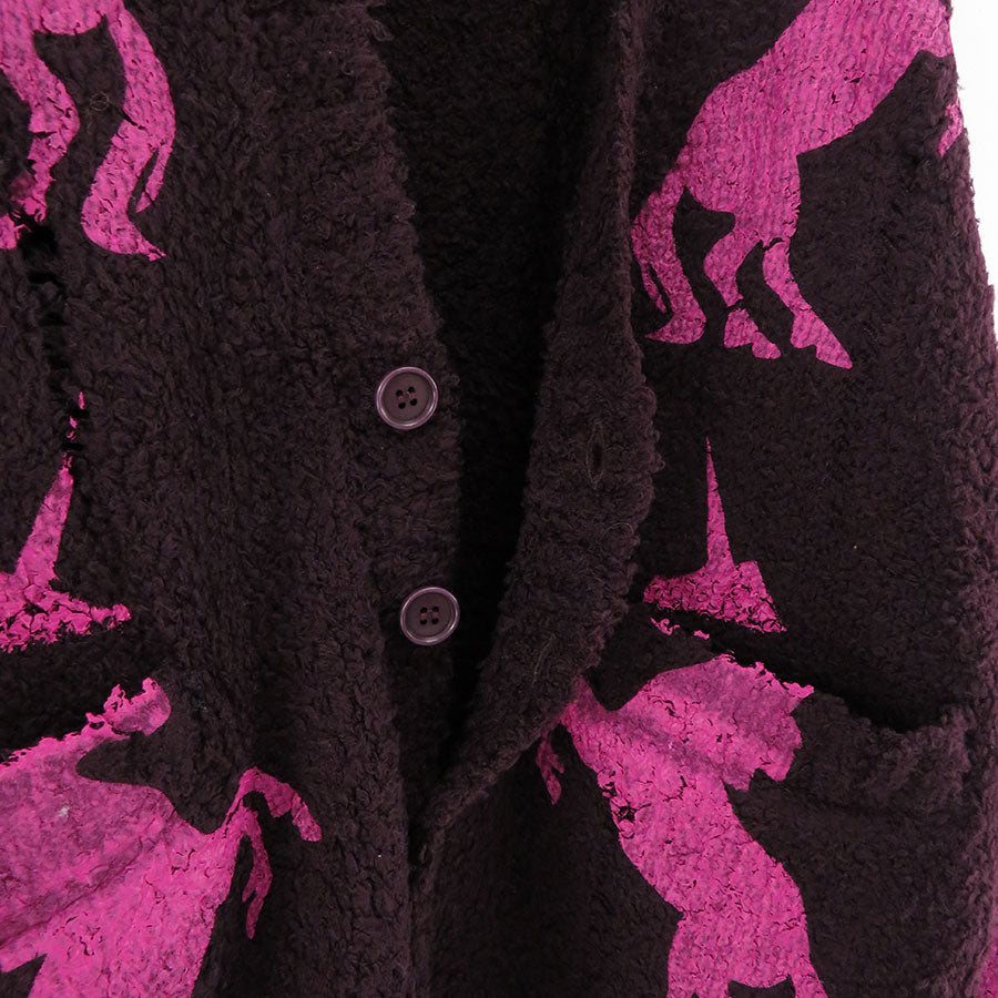 M A S U/エムエーエスユー】UNICORN GRUNGE CARDIGAN MFFW-KN0123の