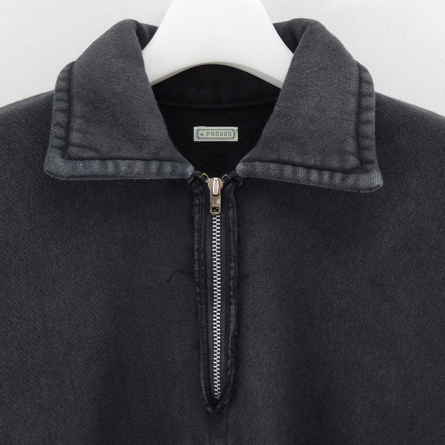【A.PRESSE/アプレッセ】<br>Vintage Half Zip Sweatshirt <br>25AAP-05-09