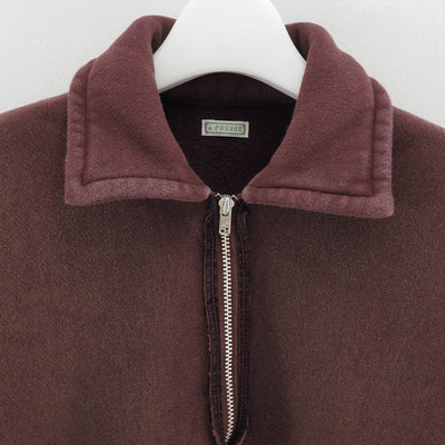 【A.PRESSE/アプレッセ】<br>Vintage Half Zip Sweatshirt <br>25AAP-05-09